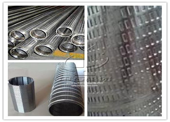 Johnson Well Casing Wedge Wire ท่อหน้าจอ 304 316 Stainless Steel
