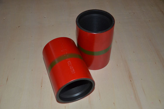 L80 Steel Grade Barrel Coupling อะไหล่ปั๊มบ่อน้ำมัน